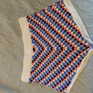Crochet mini shorts